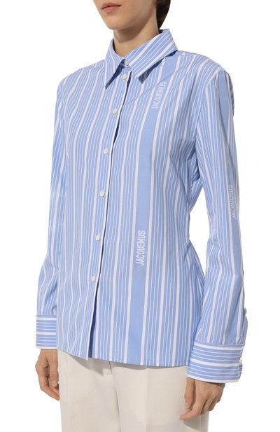 Хлопковая рубашка JACQUEMUS, арт. 24H243SH064/1691, фото 3