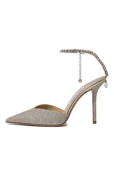 Текстильные туфли saeda 100 JIMMY CHOO, арт. SAEDA 100 BBG, фото 4
