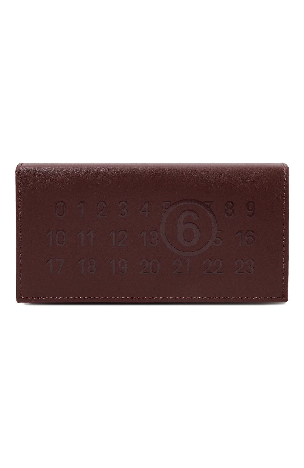 Сумка label logo mini MM6 бордового цвета по цене 52000 руб., арт. SB5ZI0002/P5693, фото 1 Сумка label logo mini MM6, арт. SB5ZI0002/P5693, фото 1