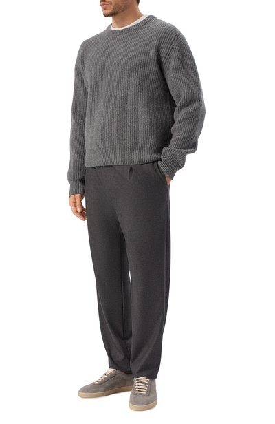 Кашемировые брюки GIORGIO ARMANI темно-серого цвета по цене 297500 руб., арт. GM000249/TE10115, фото 2 Кашемировые брюки GIORGIO ARMANI, арт. GM000249/TE10115, фото 2
