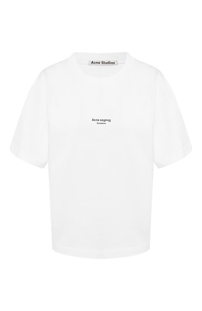 Женская хлопковая футболка ACNE STUDIOS, арт. AL0135/W