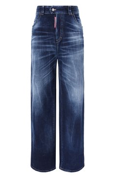 Женские джинсы 9 to 5 man DSQUARED2 синего цвета, арт. S75LB1038/S30664 | Фото 1 (Материал сплава: Проставлено; Драгоценные камни: Проставлено; Длина (брюки, джинсы): Удлиненные; Материал внешний: Хлопок, Деним; Детали: Делаве; Силуэт Ж (брюки и джинсы): Широкие; Кросс-КТ: Деним; Стили: Кэжуэл)