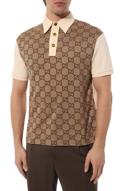 Поло из шелка и хлопка GUCCI, арт. 682015 XJD1F, фото 3