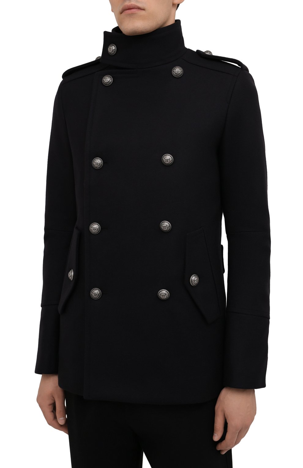 Шерстяной бушлат BALMAIN, арт. WH1UC030/W115, фото 3