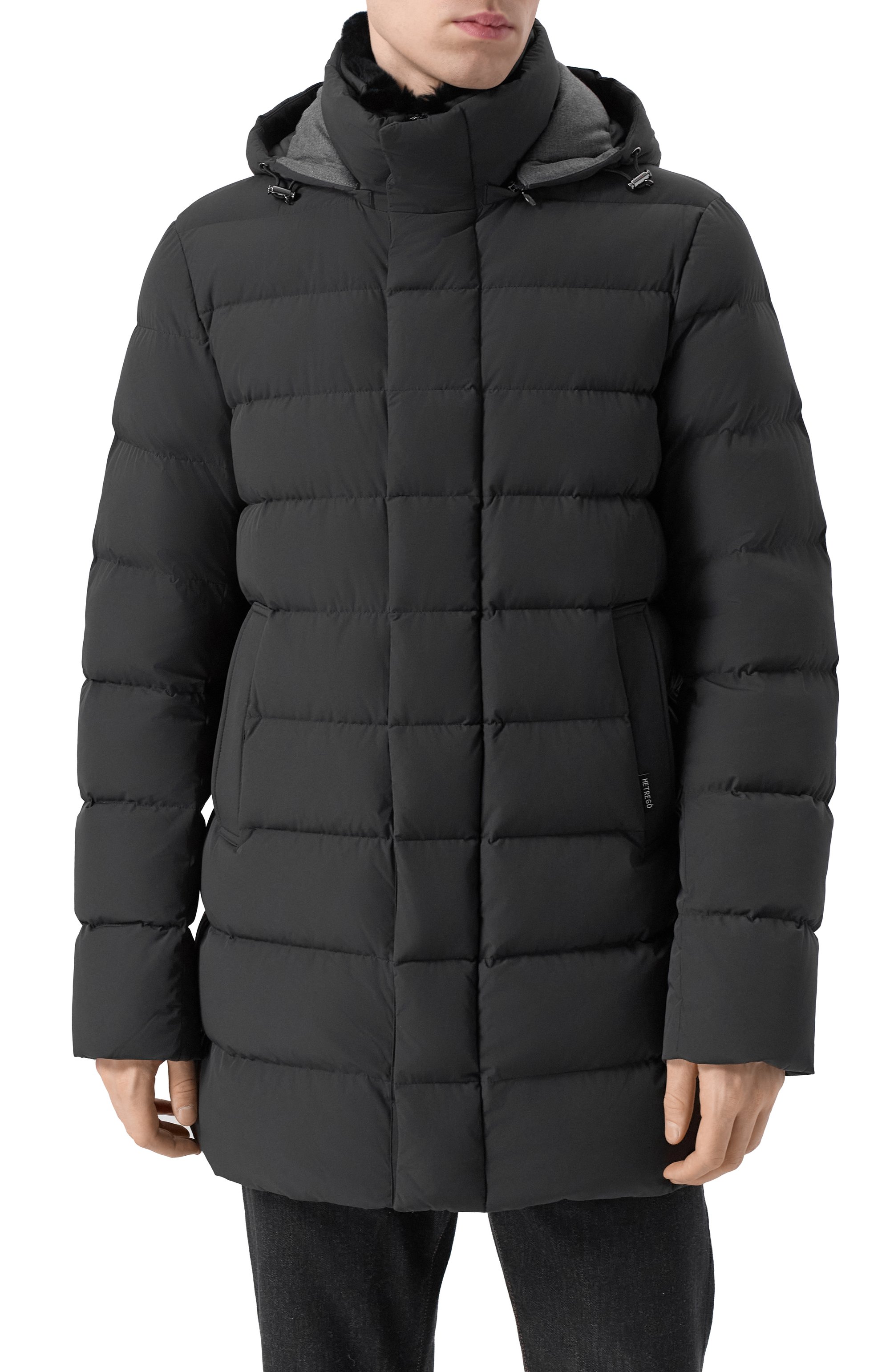 Пуховик с воротником из кролика HETREGO, арт. 8P435R/WILLIAM, фото 3