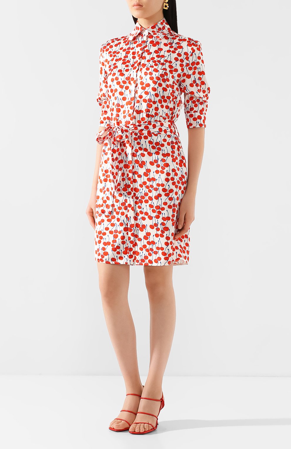 Платье с поясом VICTORIA, VICTORIA BECKHAM, арт. 2120WDR000749A, фото 3