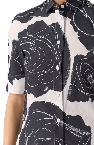 Хлопковая рубашка MARNI, арт. CAMA0626A0/UTC515, фото 5