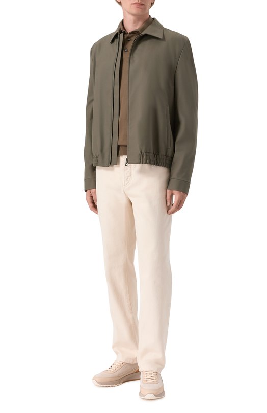 Джинсы Traditional Fit Brunello Cucinelli M277PB3210 Кремовый  M277PB3210 Фото 2