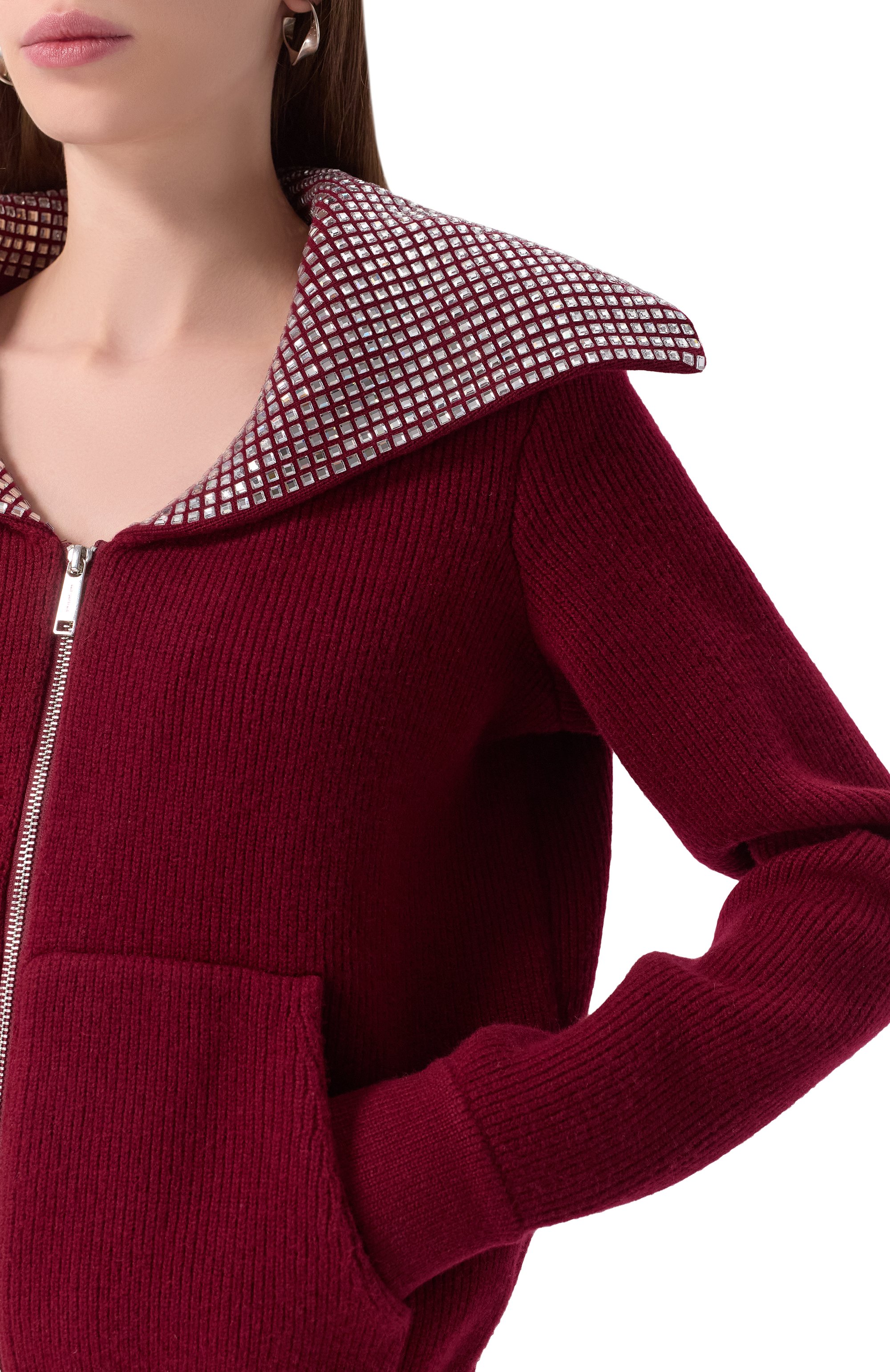 Кардиган с отделкой стразами SELF-PORTRAIT, арт. RS25117J, фото 5