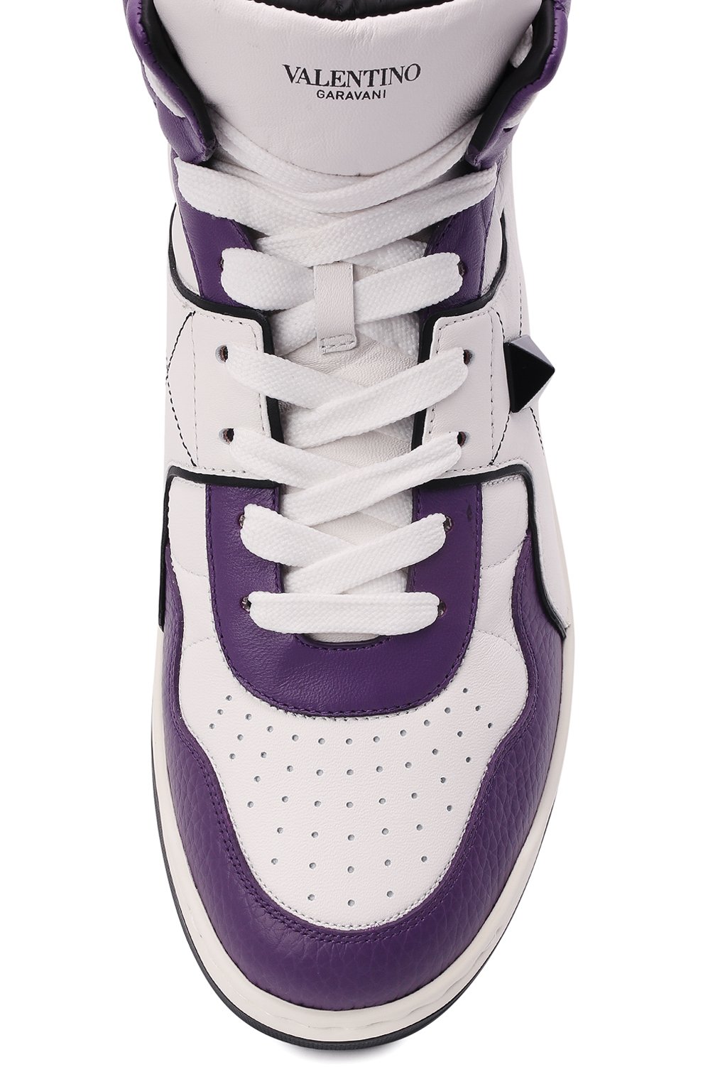 Кожаные кеды one stud VALENTINO, арт. XY2S0E63/NWN, фото 6