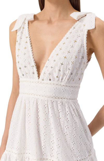 Хлопковое платье POUPETTE ST BARTH, арт. WR4R25N0WIN, фото 5