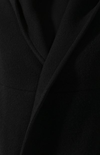 Кашемировое пальто YOHJI YAMAMOTO черного цвета по цене 127000 руб., арт. YJ-C01-127, фото 5 Кашемировое пальто YOHJI YAMAMOTO, арт. YJ-C01-127, фото 5