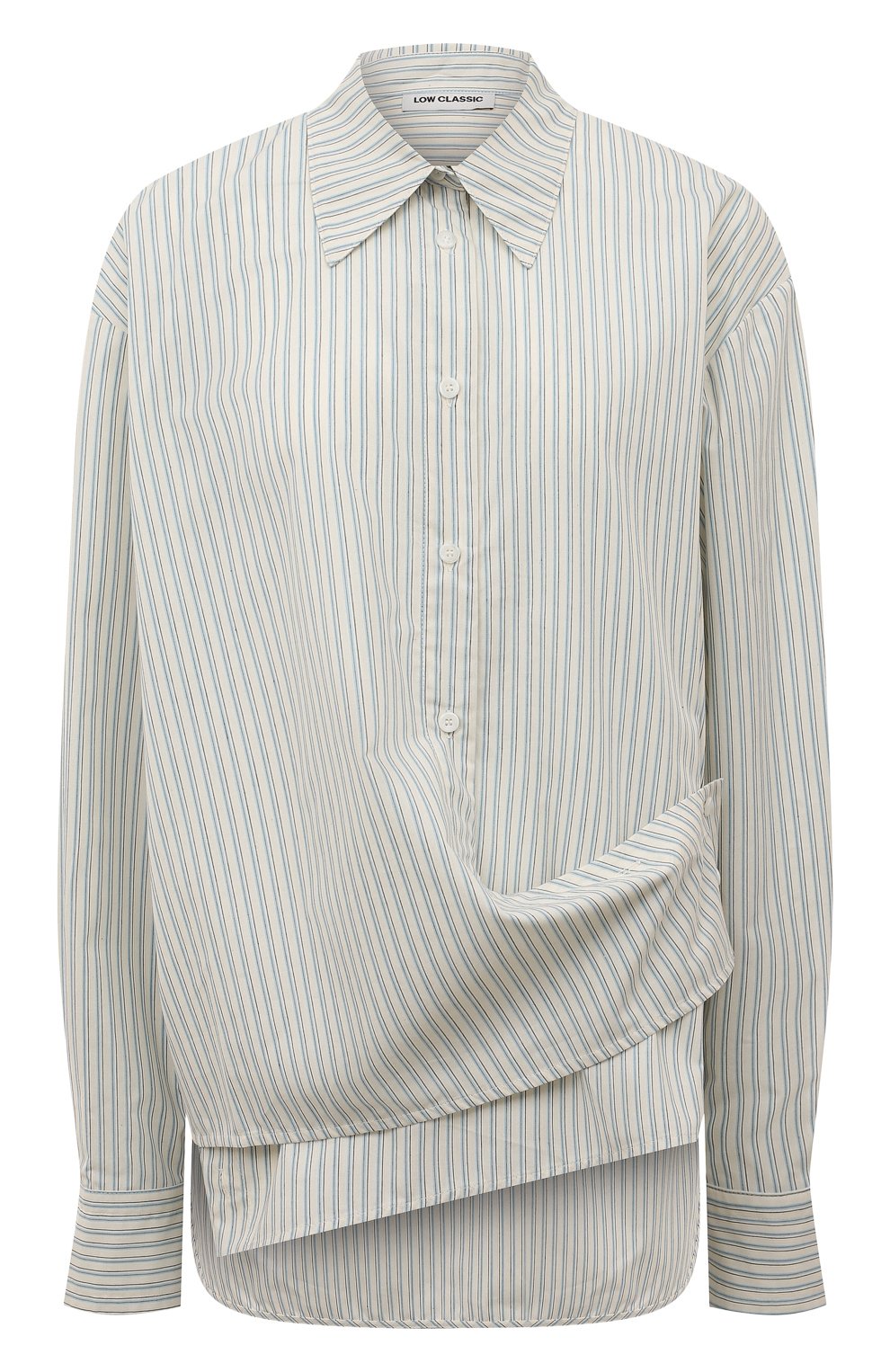 Хлопковая рубашка LOW CLASSIC светло-голубого цвета по цене 34000 руб., арт. L0W22PF_SH02ST, фото 1 Хлопковая рубашка LOW CLASSIC, арт. L0W22PF_SH02ST, фото 1