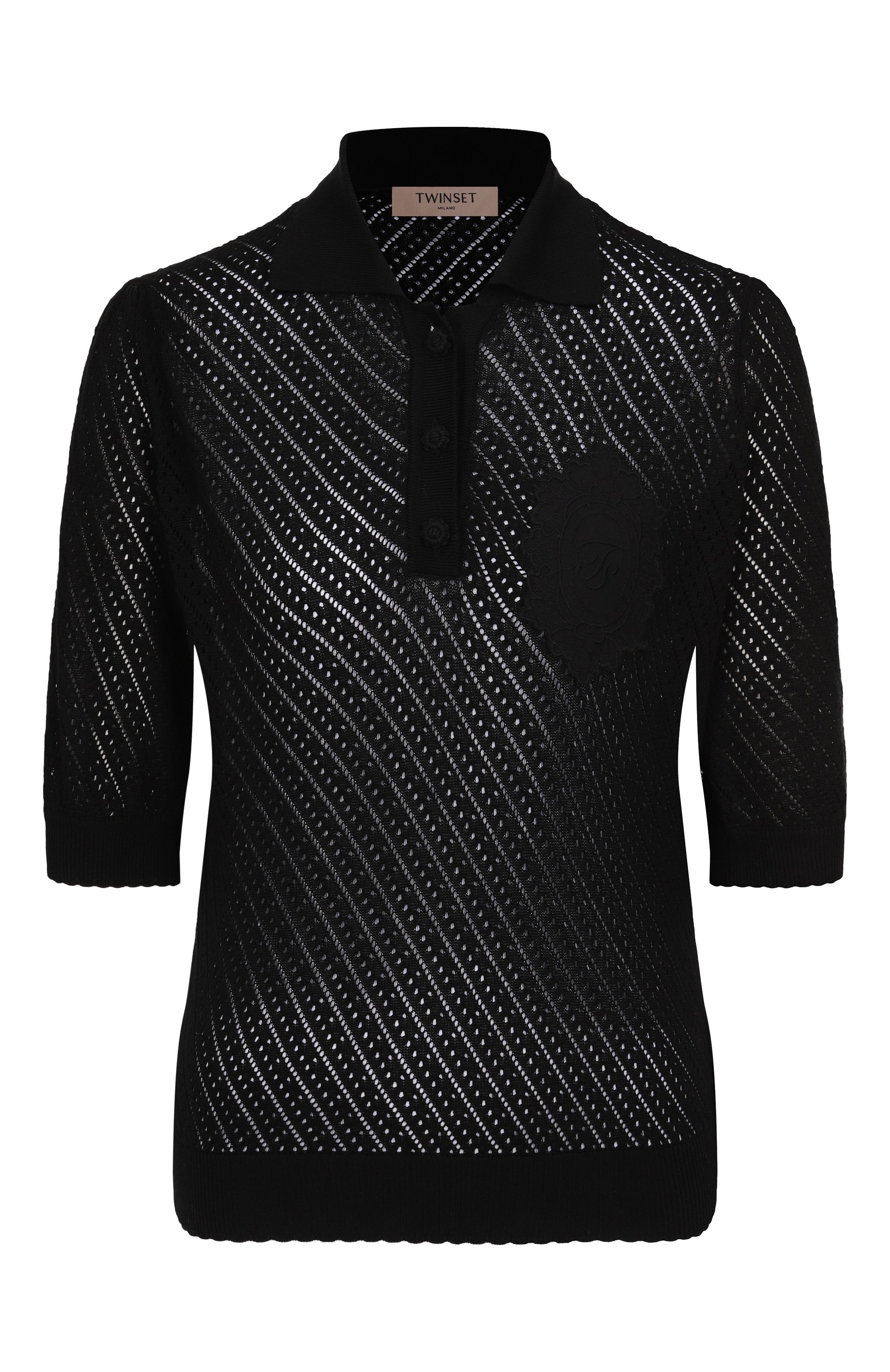 Хлопковое поло TWINSET, арт. 251TT3130, фото 1