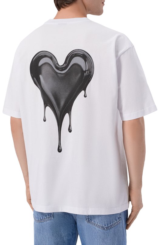 Хлопковая футболка Comme des Fuckdown CFABM01968 Белый  CFABM01968 Фото 4