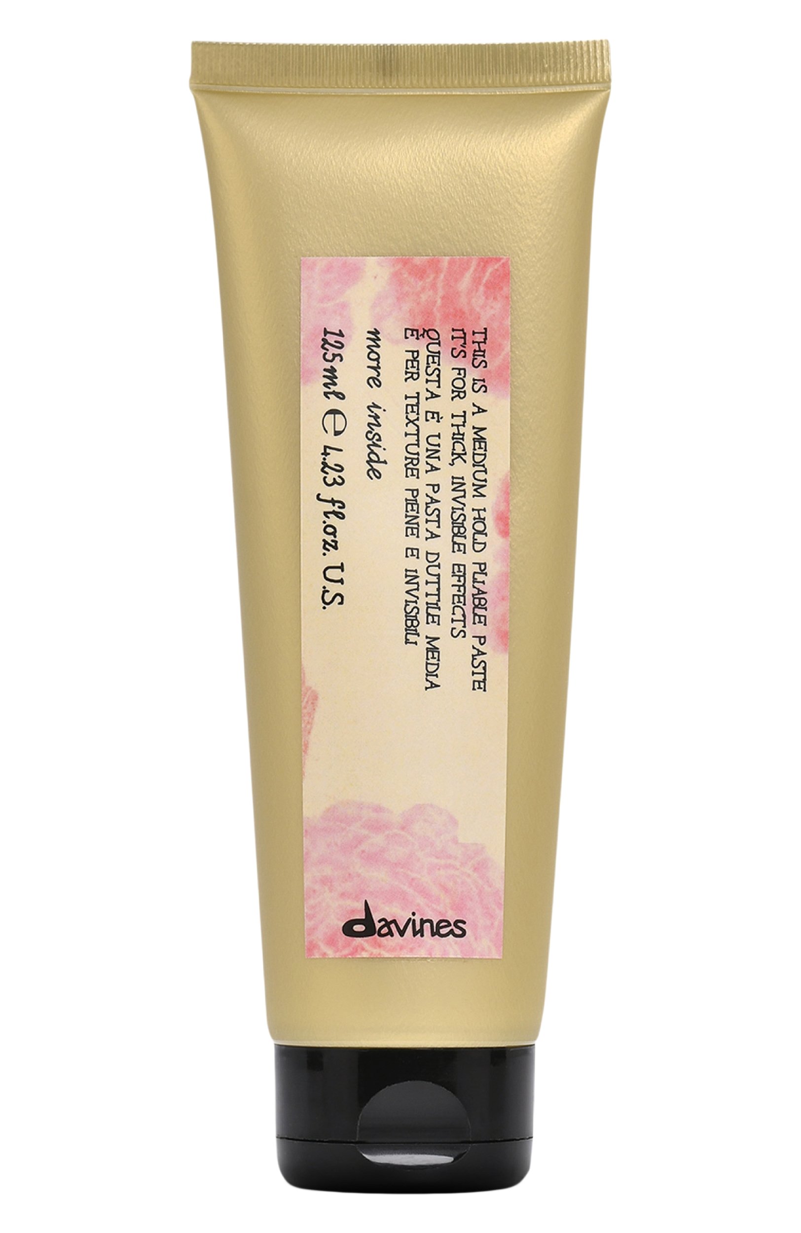 Пластичная паста more inside для объемного невидимого стайлинга (125ml) DAVINES бесцветного цвета по цене 4600 руб., арт. 87131, фото 1 Пластичная паста more inside для объемного невидимого стайлинга (125ml) DAVINES, арт. 87131, фото 1