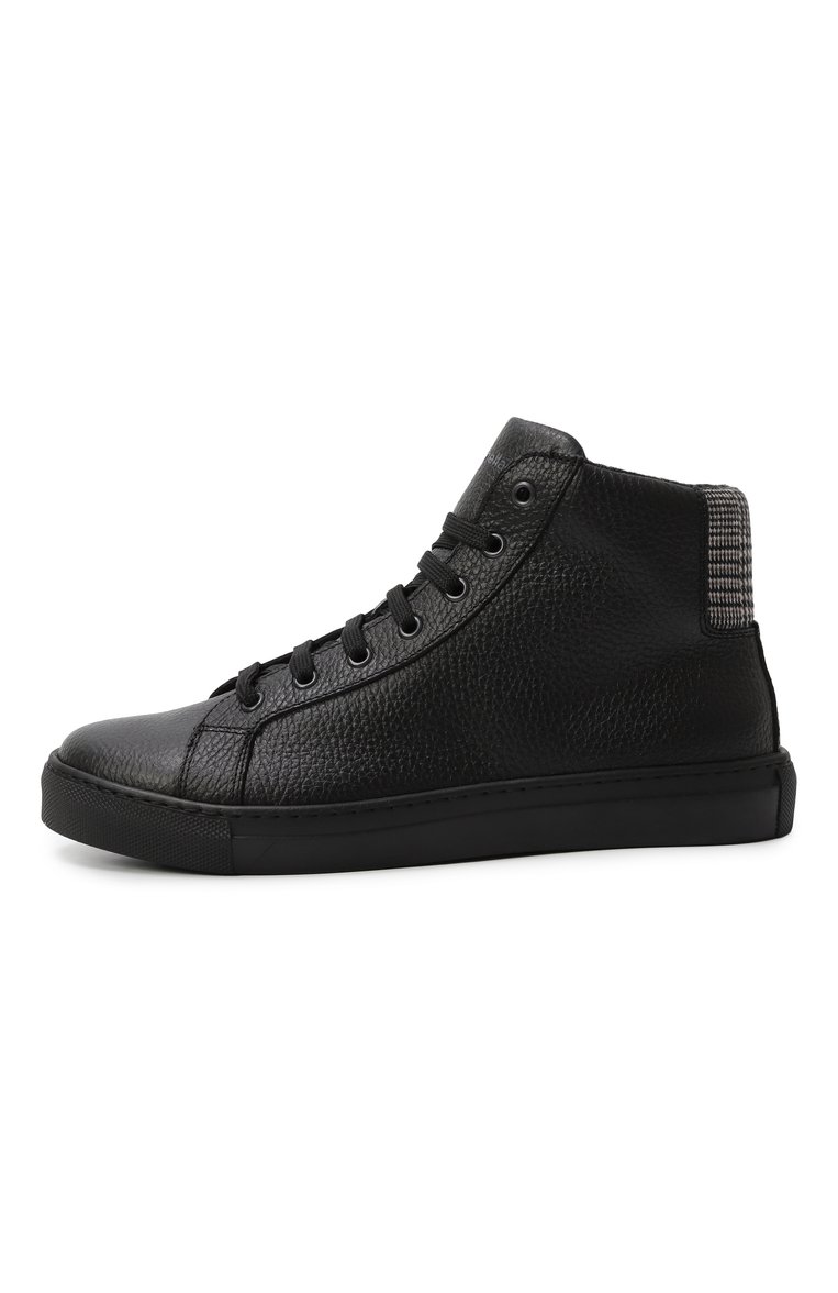 Высокие кеды из кожи RONDINELLA, арт. 115781AI/G0MMA/37-40, фото 1
