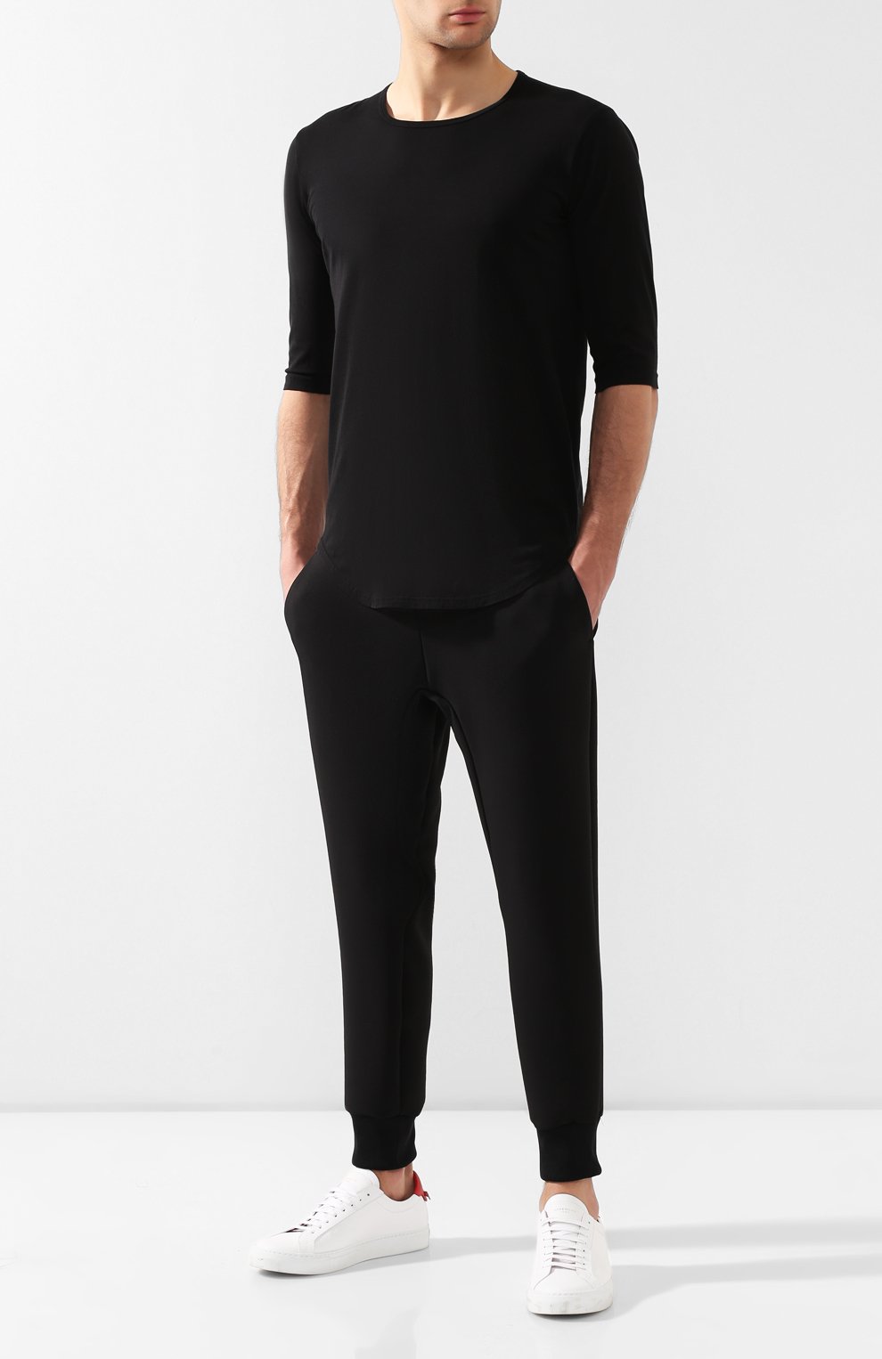 Джоггеры KAZUYUKI KUMAGAI черного цвета по цене 17700 руб., арт. KP91-025, фото 2 Джоггеры KAZUYUKI KUMAGAI, арт. KP91-025, фото 2