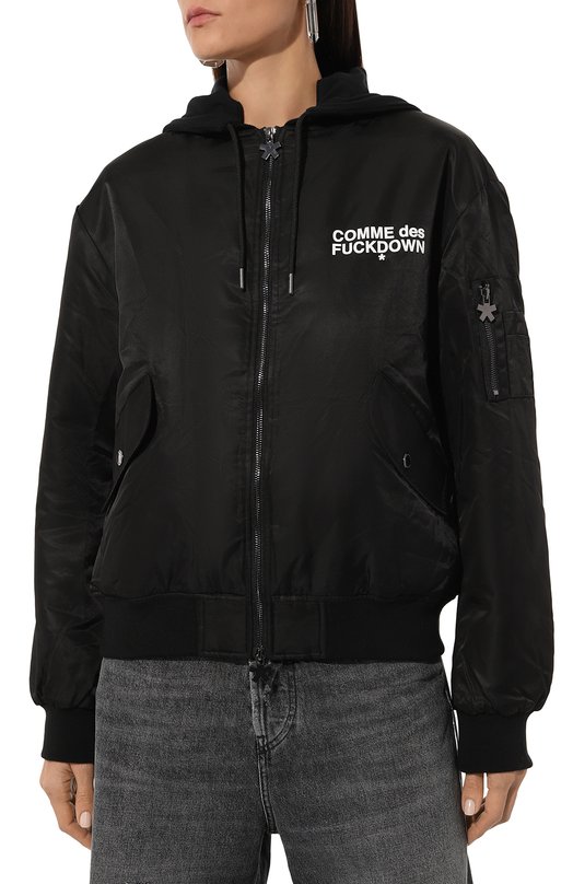 Утепленный бомбер Comme des Fuckdown CFABW01004 Чёрный  CFABW01004 Фото 3