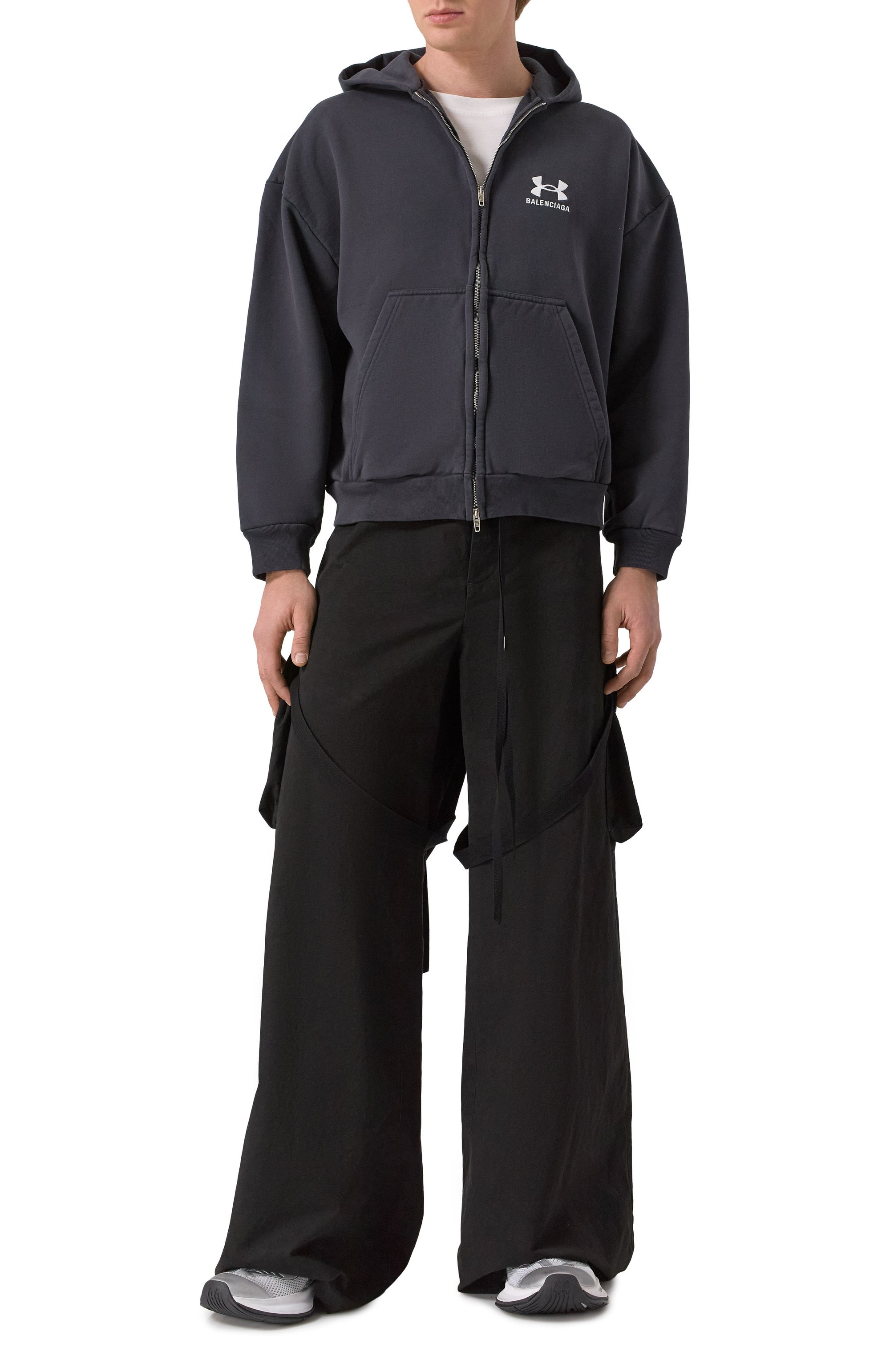 Хлопковые брюки-карго ANN DEMEULEMEESTER, арт. B0012456/FA559, фото 2