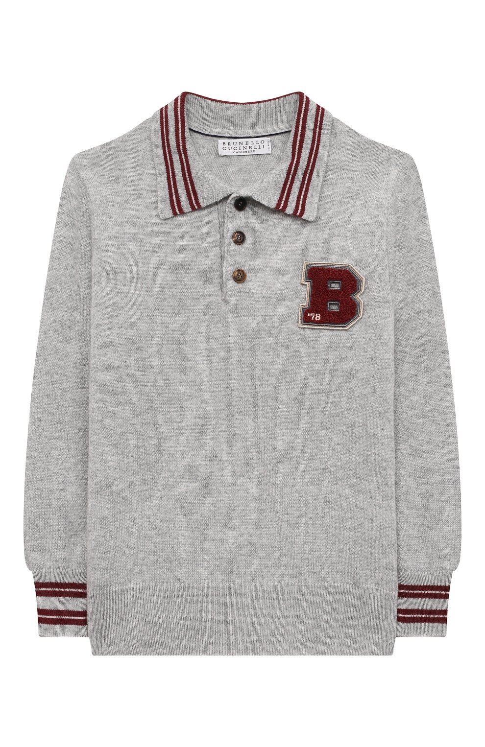 Кашемировое поло BRUNELLO CUCINELLI, арт. B22MBH002A, фото 1