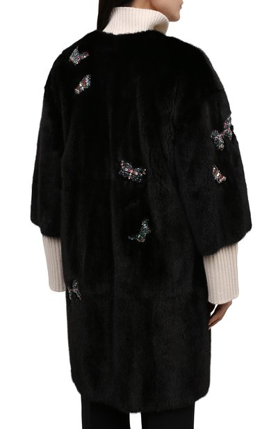 Шуба из меха норки VALENTINO, арт. QF3FA6151BF, фото 4