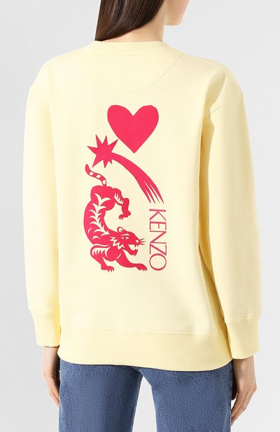 Хлопковый свитшот KENZO, арт. FA52SW9024Z8, фото 4