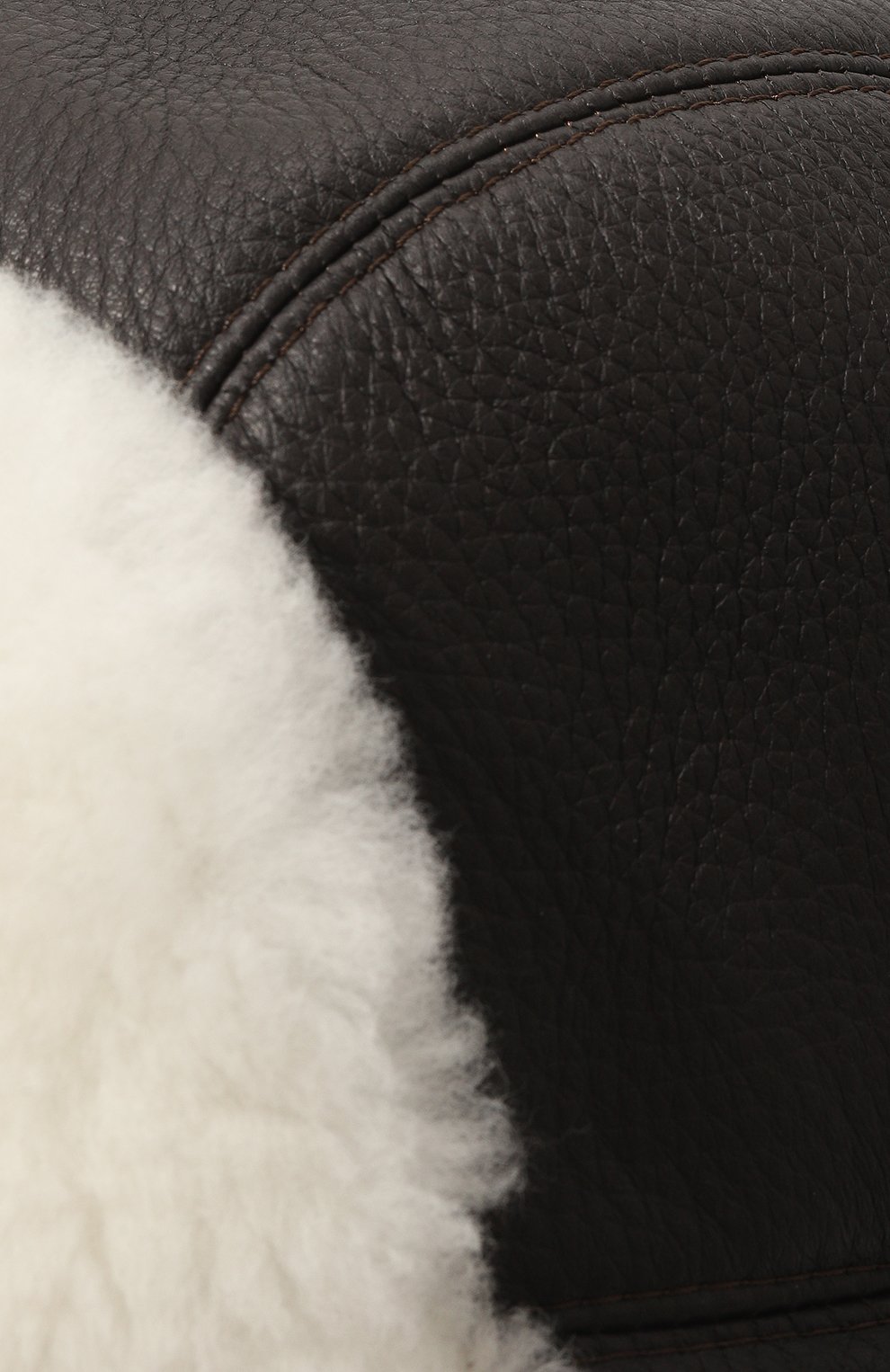 Кожаная шапка-ушанка майкл с мехом нутрии FURLAND, арт. 0201414120003200004, фото 3