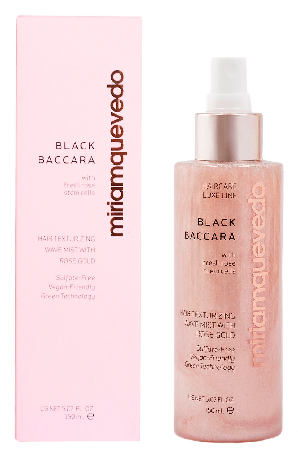 Текстурирующий мист для волос с 23к розовым золотом и розой black baccara (150ml) MIRIAMQUEVEDO бесцветного цвета по цене 5500 руб., арт. 937, фото 2 Текстурирующий мист для волос с 23к розовым золотом и розой black baccara (150ml) MIRIAMQUEVEDO, арт. 937, фото 2