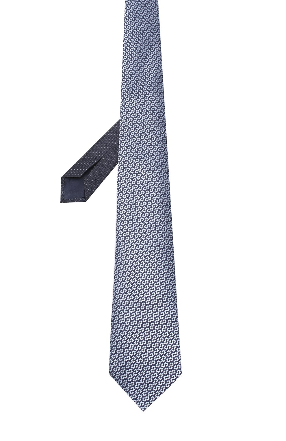 Шелковый галстук с узором ZEGNA синего цвета по цене 30750 руб., арт. Z3F60/1US, фото 2 Шелковый галстук с узором ZEGNA, арт. Z3F60/1US, фото 2
