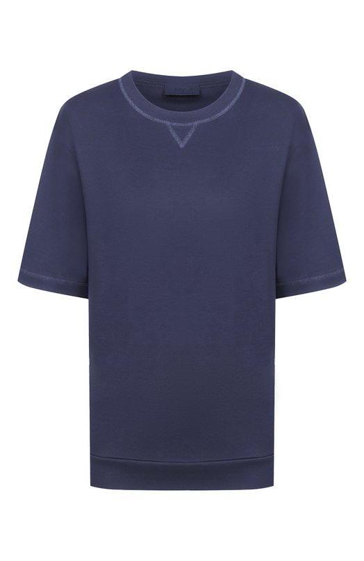 Футболка из шелка и хлопка MVST M25.2MW.H403/SC00 Синий M25.2MW.H403/SC00