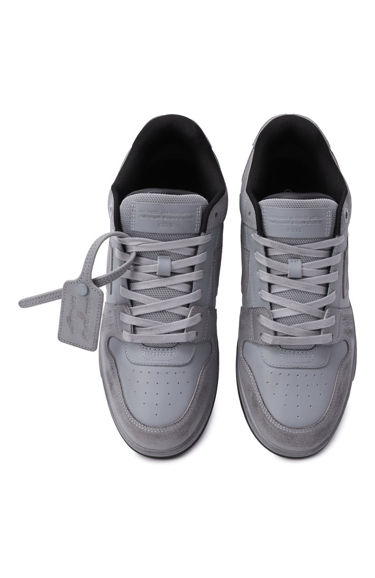 Комбинированные кеды out of office OFF-WHITE, арт. 0MIA189S25LEA006, фото 1