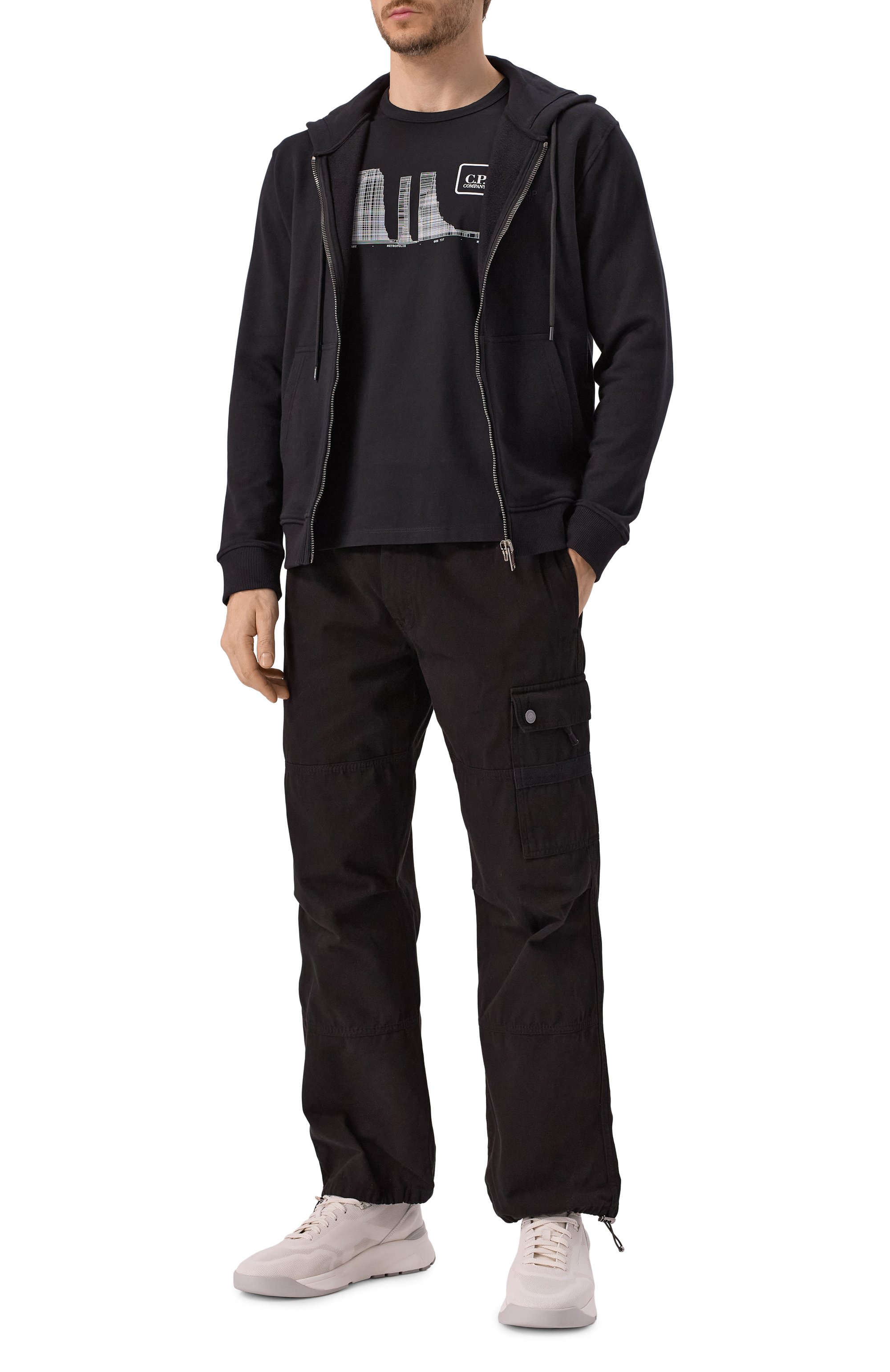 Хлопковая футболка C.P. COMPANY, арт. 18CLTS048A006370W, фото 2