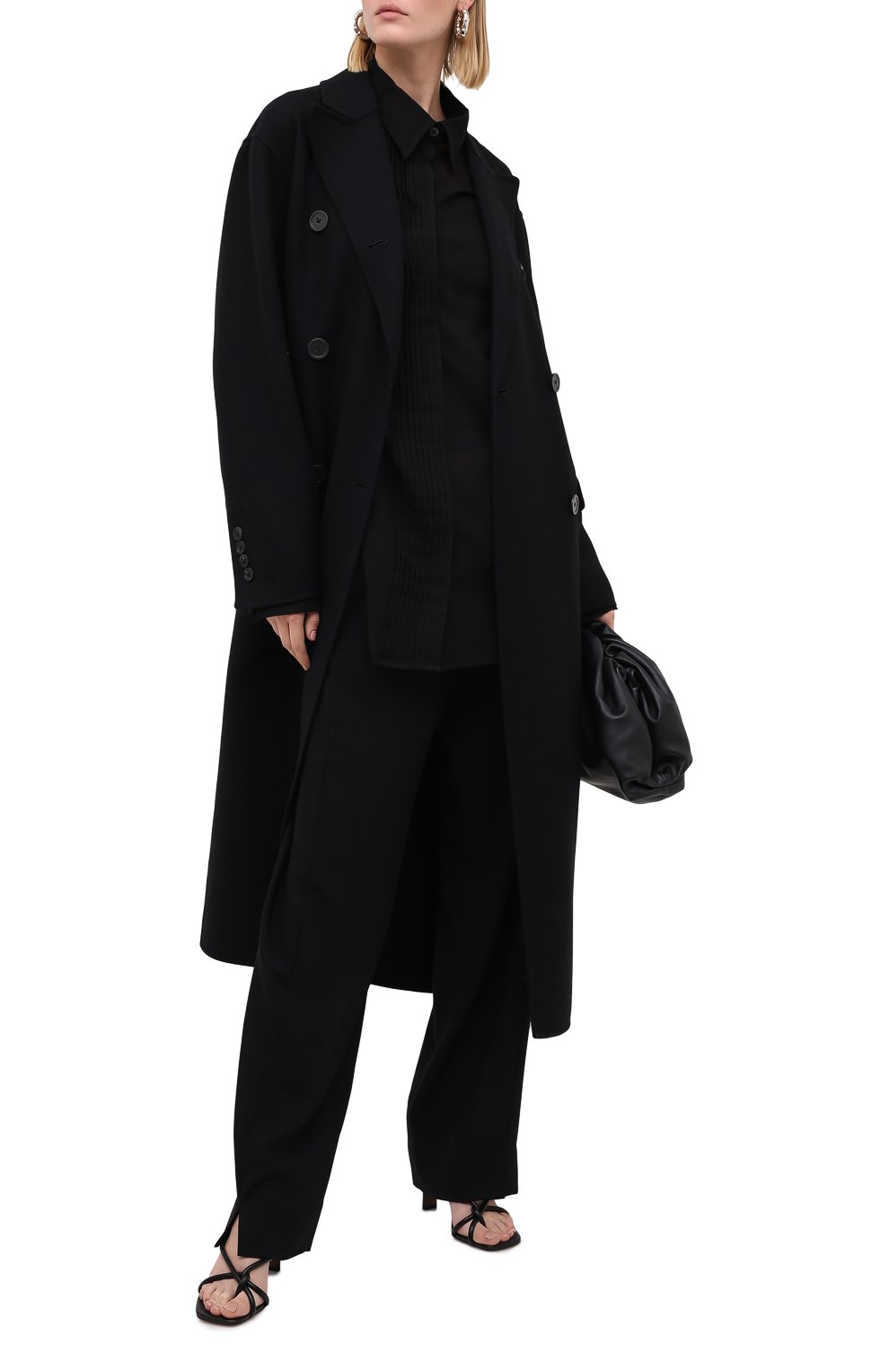Блузка из хлопка и кашемира ANN DEMEULEMEESTER, арт. 2002-2010-P-121-099, фото 2
