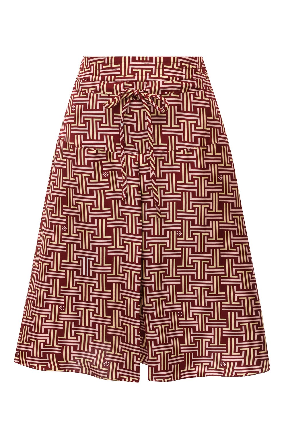 Шелковые шорты LANVIN бордового цвета по цене 99500 руб., арт. RW-TR512I-4835-P21, фото 1 Шелковые шорты LANVIN, арт. RW-TR512I-4835-P21, фото 1
