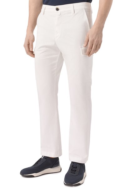 Хлопковые брюки-карго JACOB COHEN белого цвета по цене 77650 руб., арт. 25E P/JUM_PT029 001 S4276 RW, фото 3 Хлопковые брюки-карго JACOB COHEN, арт. 25E P/JUM_PT029 001 S4276 RW, фото 3