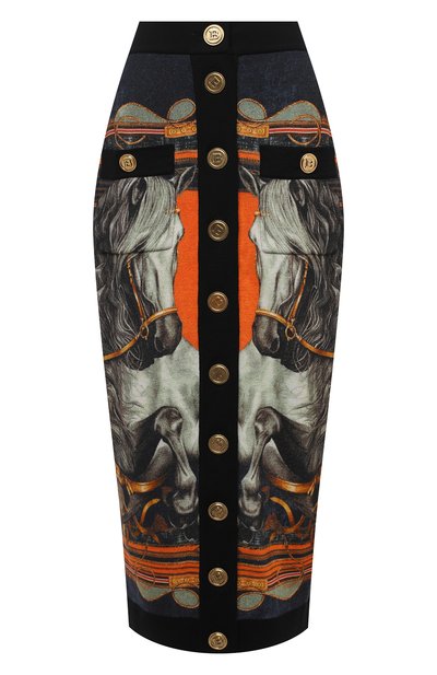 Шерстяная юбка BALMAIN, арт. UF04485/K184, фото 1