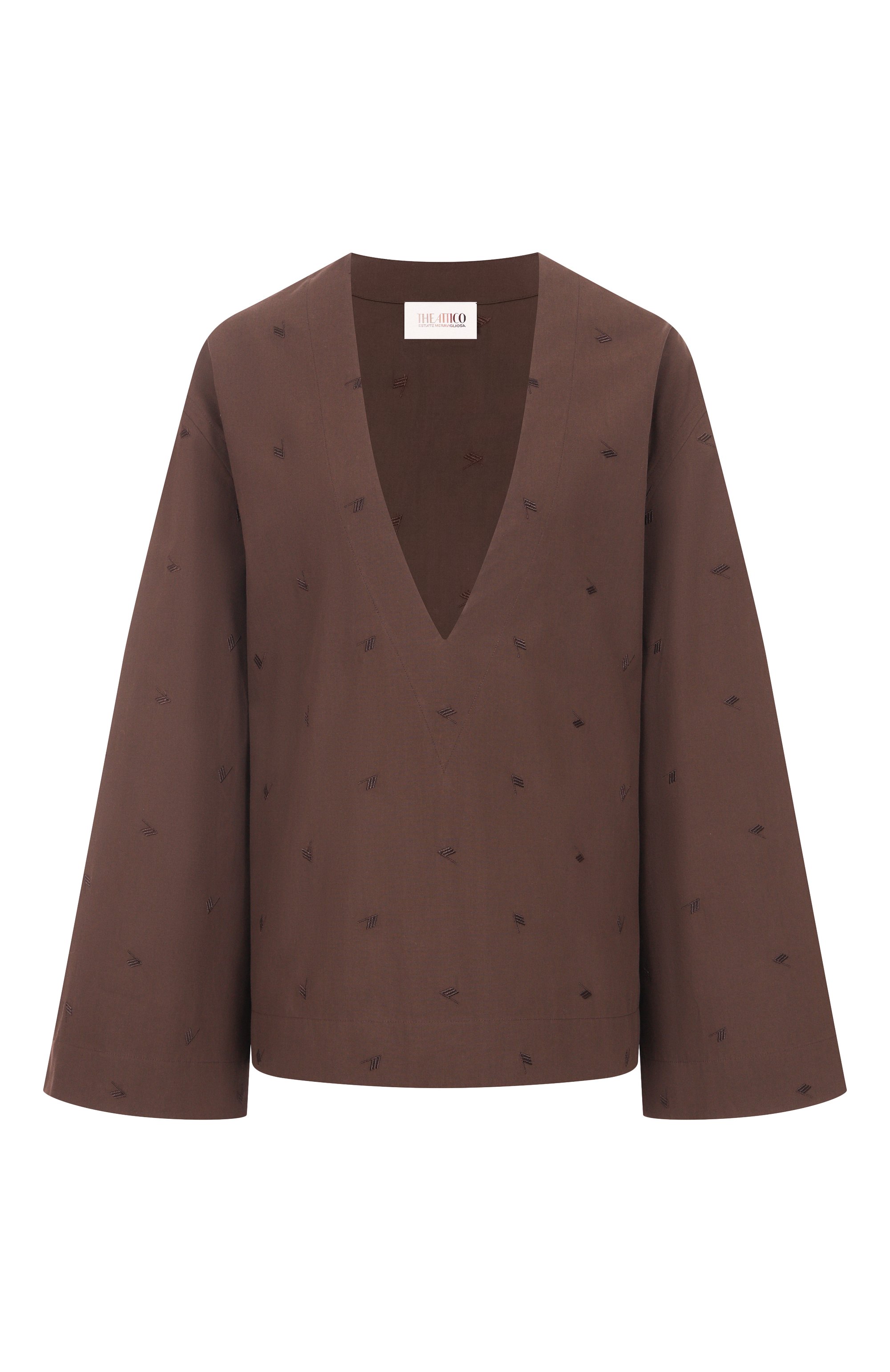 Хлопковая блузка THE ATTICO, арт. 250WCE00001/CCC104MA, фото 1