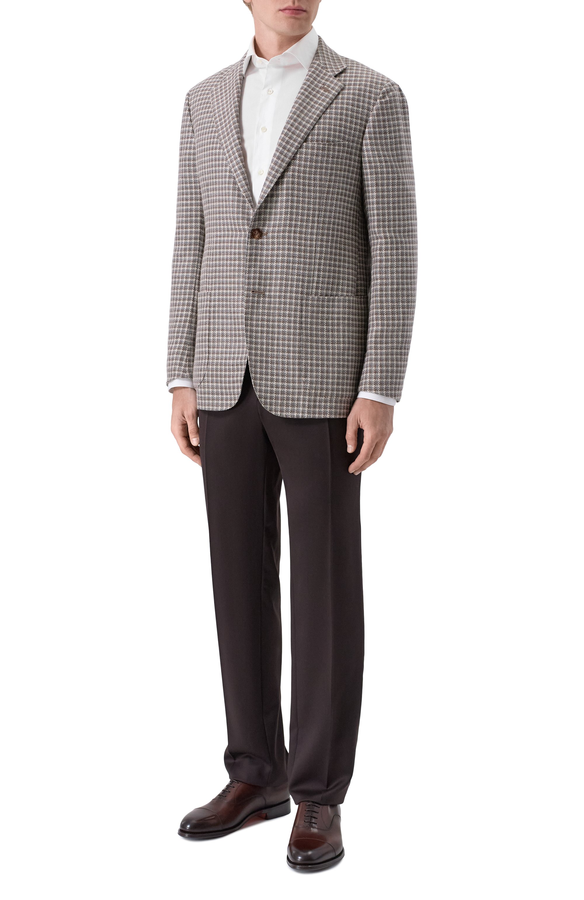 Кожаные оксфорды colin SANTONI, арт. MCCG19045PG4HNTG, фото 2