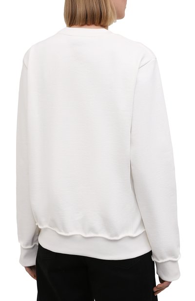 Хлопковый свитшот LACOSTE белого цвета по цене 20500 руб., арт. SH024170V, фото 4 Хлопковый свитшот LACOSTE, арт. SH024170V, фото 4