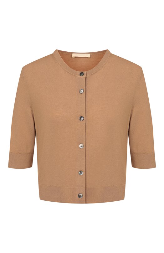 Кардиган из шерсти и кашемира 12 STOREEZ 135456 Коричневый 135456