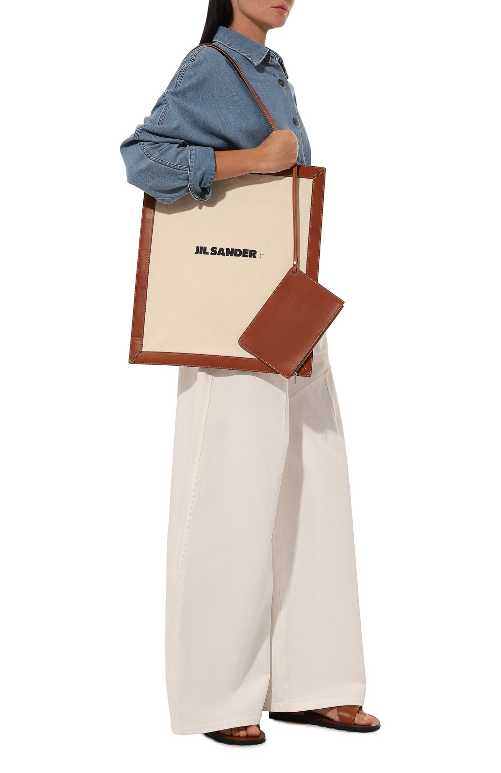 Сумка-шопер flat medium JIL SANDER, арт. JPPU852028-WUB69166, фото 7