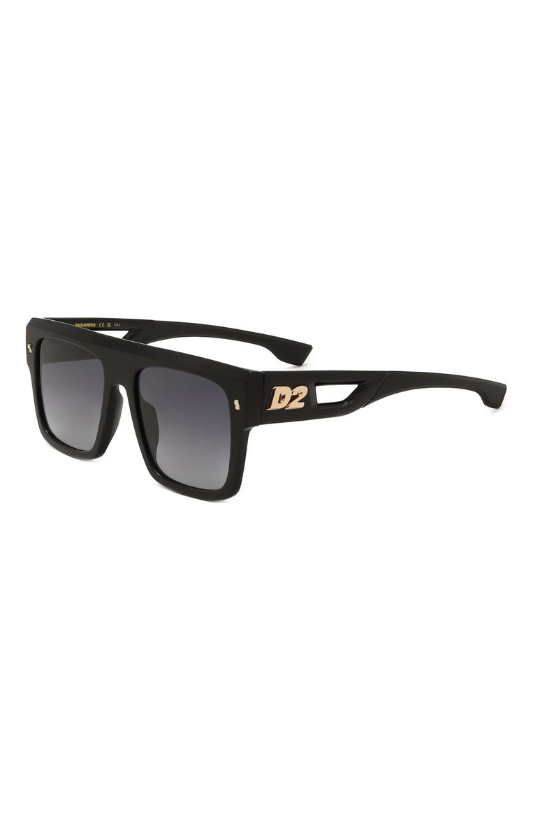 Женские солнцезащитные очки DSQUARED2 черного цвета, арт. D20127 807 | Фото 1 (Нос: Не проставлено; Региональные ограничения белый список (Axapta Mercury): Не проставлено; Тип очков: С/з; Материал: Пластик; Кросс-КТ: С/з-унисекс; Очки форма: Квадратные, Маска; Оптика Гендер: оптика-унисекс)