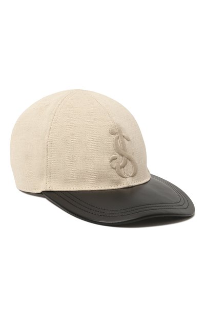 Бейсболка из хлопка и льна JIL SANDER, арт. J01TC0101/J46421, фото 1