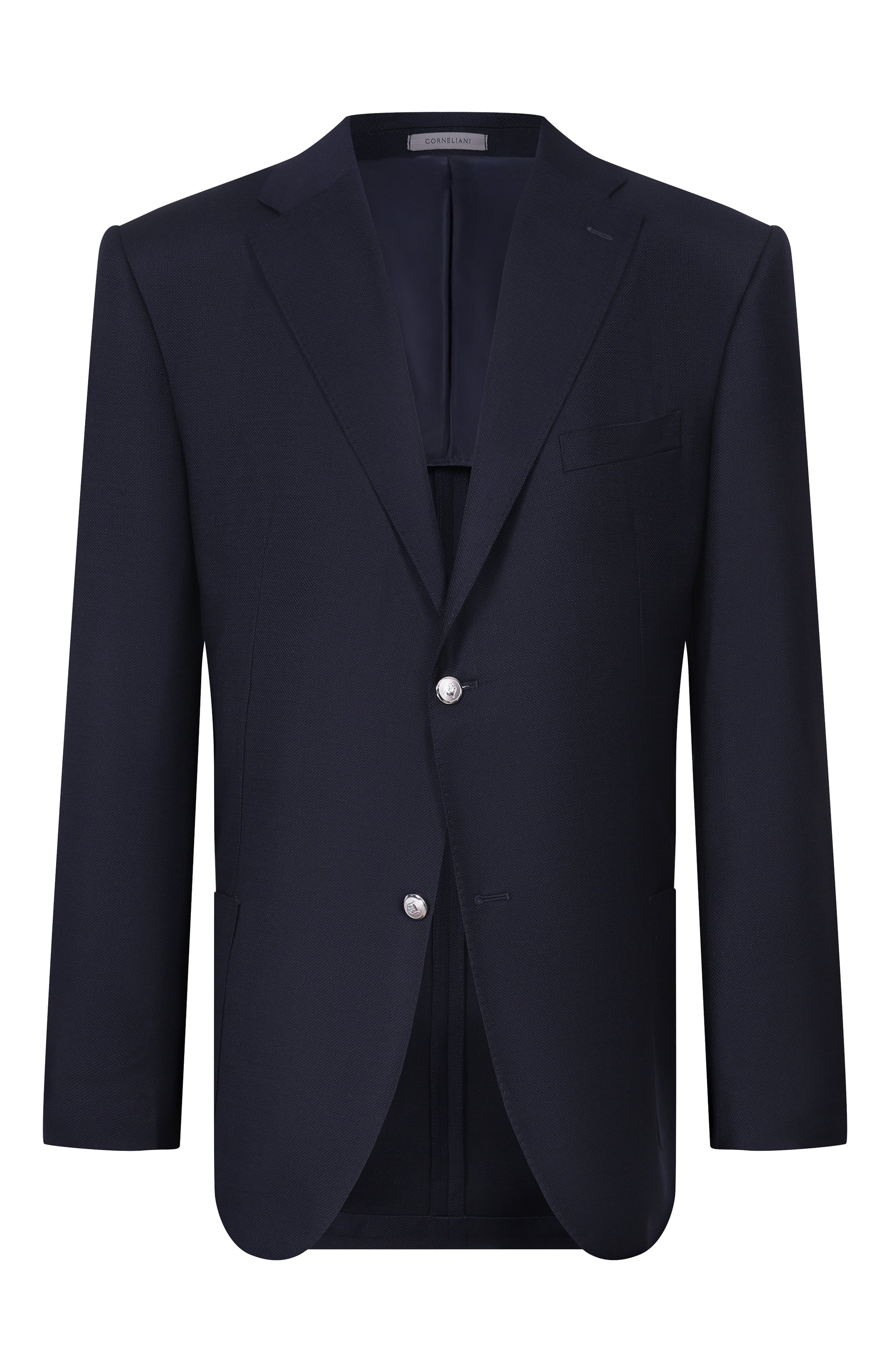 Шерстяной пиджак CORNELIANI темно-синего цвета по цене 116000 руб., арт. 27X018/2718334, фото 1 Шерстяной пиджак CORNELIANI, арт. 27X018/2718334, фото 1