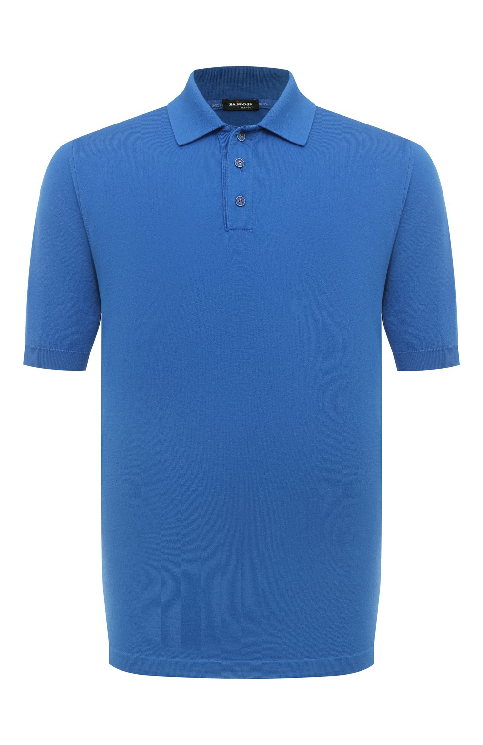 Хлопковое поло KITON синего цвета по цене 81950 руб., арт. UMK0442K1, фото 1 Хлопковое поло KITON, арт. UMK0442K1, фото 1