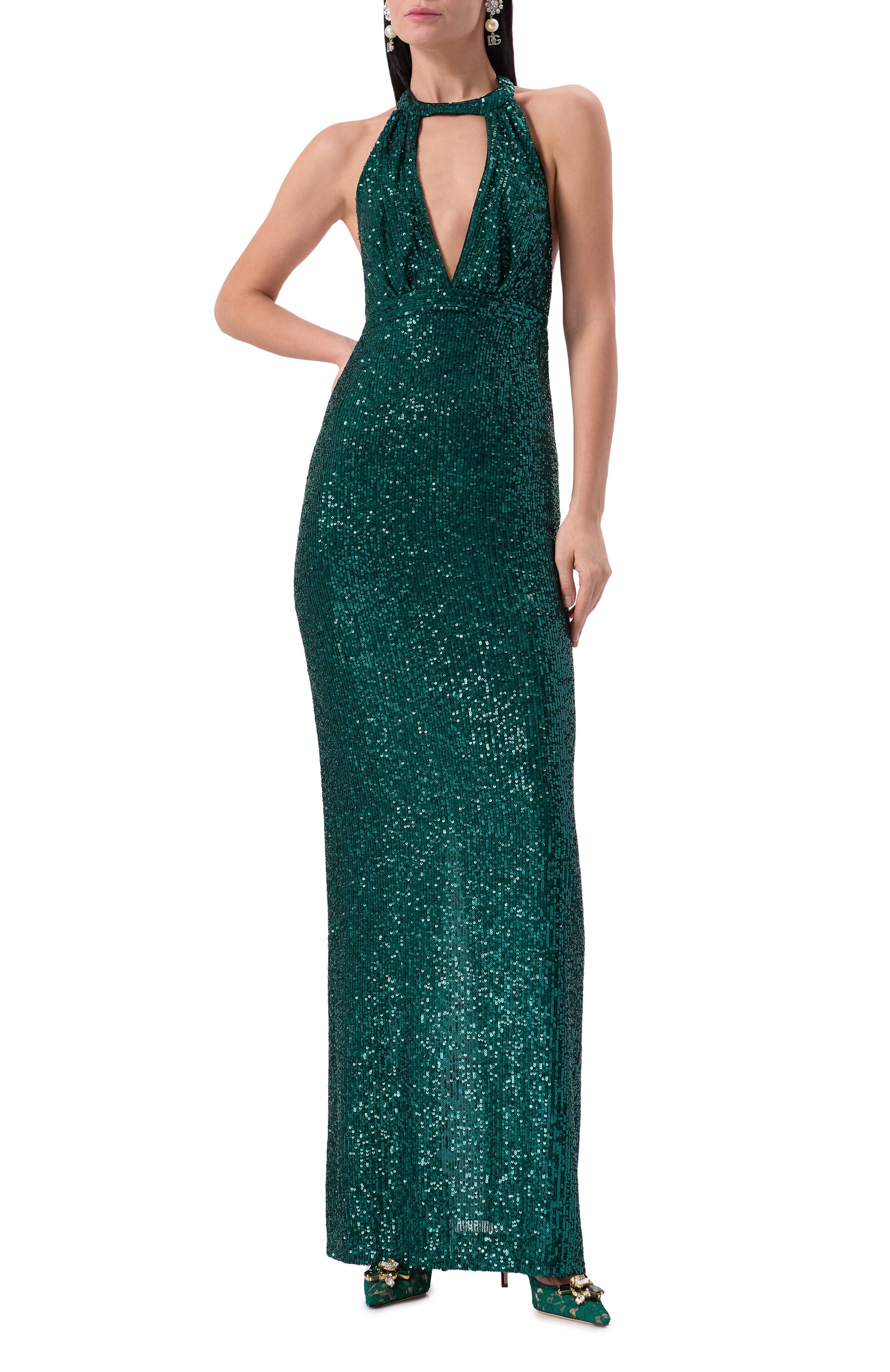 Платье с отделкой пайетками DOLCE & GABBANA, арт. I6I01W/FLUB2, фото 3