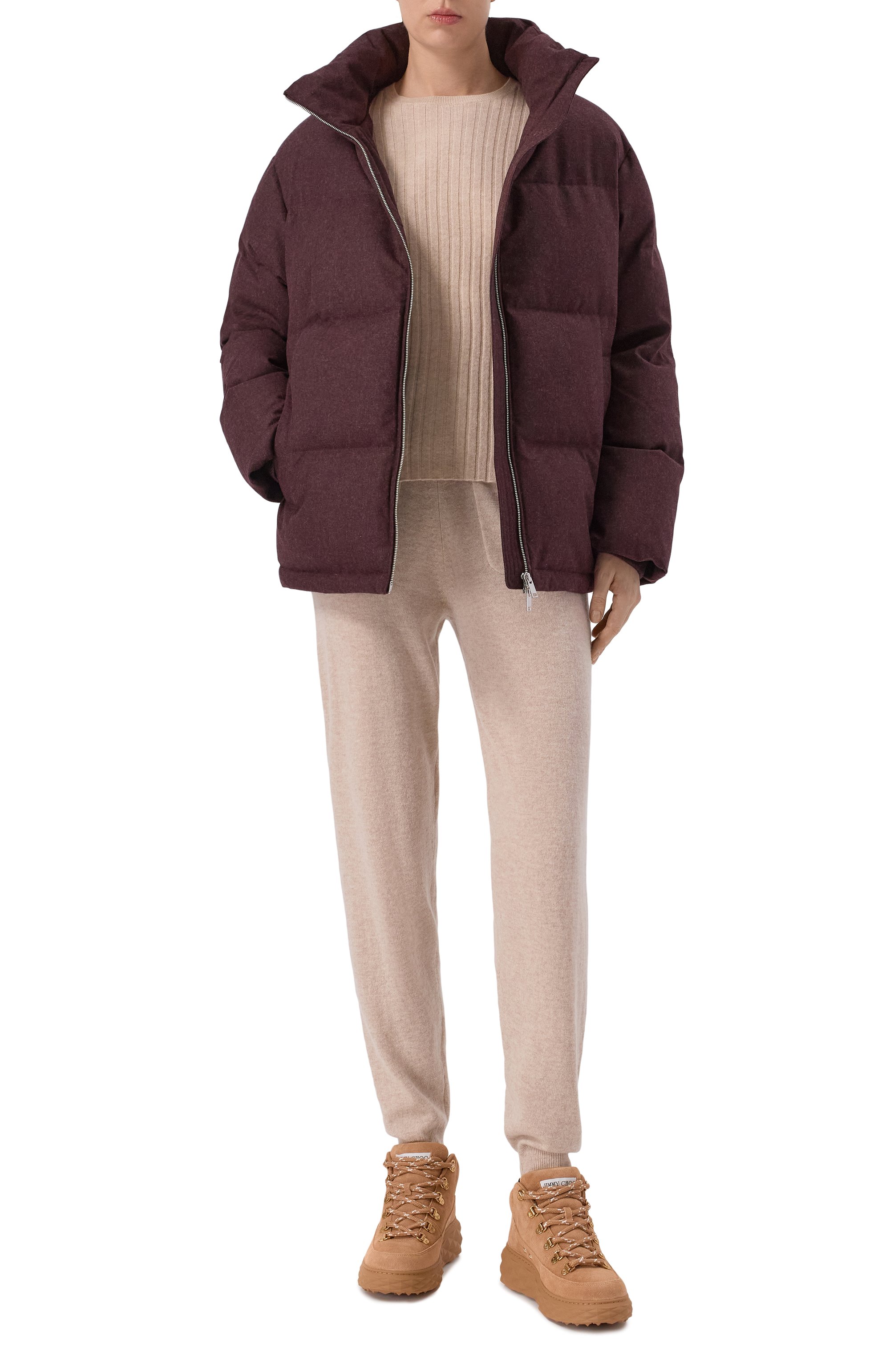 Замшевые кроссовки diamond maxi hike JIMMY CHOO, арт. DIAM0ND MAXI HIKE/F/SVV, фото 6