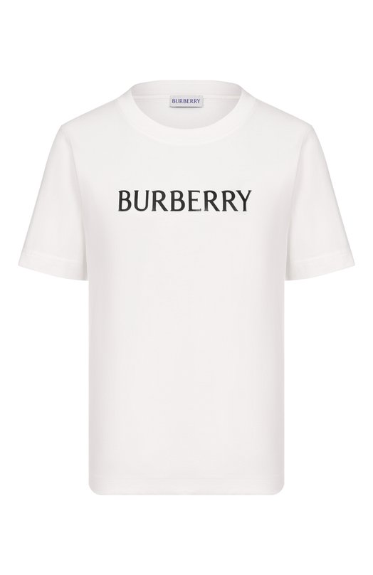 Хлопковая футболка Burberry 8118978 Белый 8118978