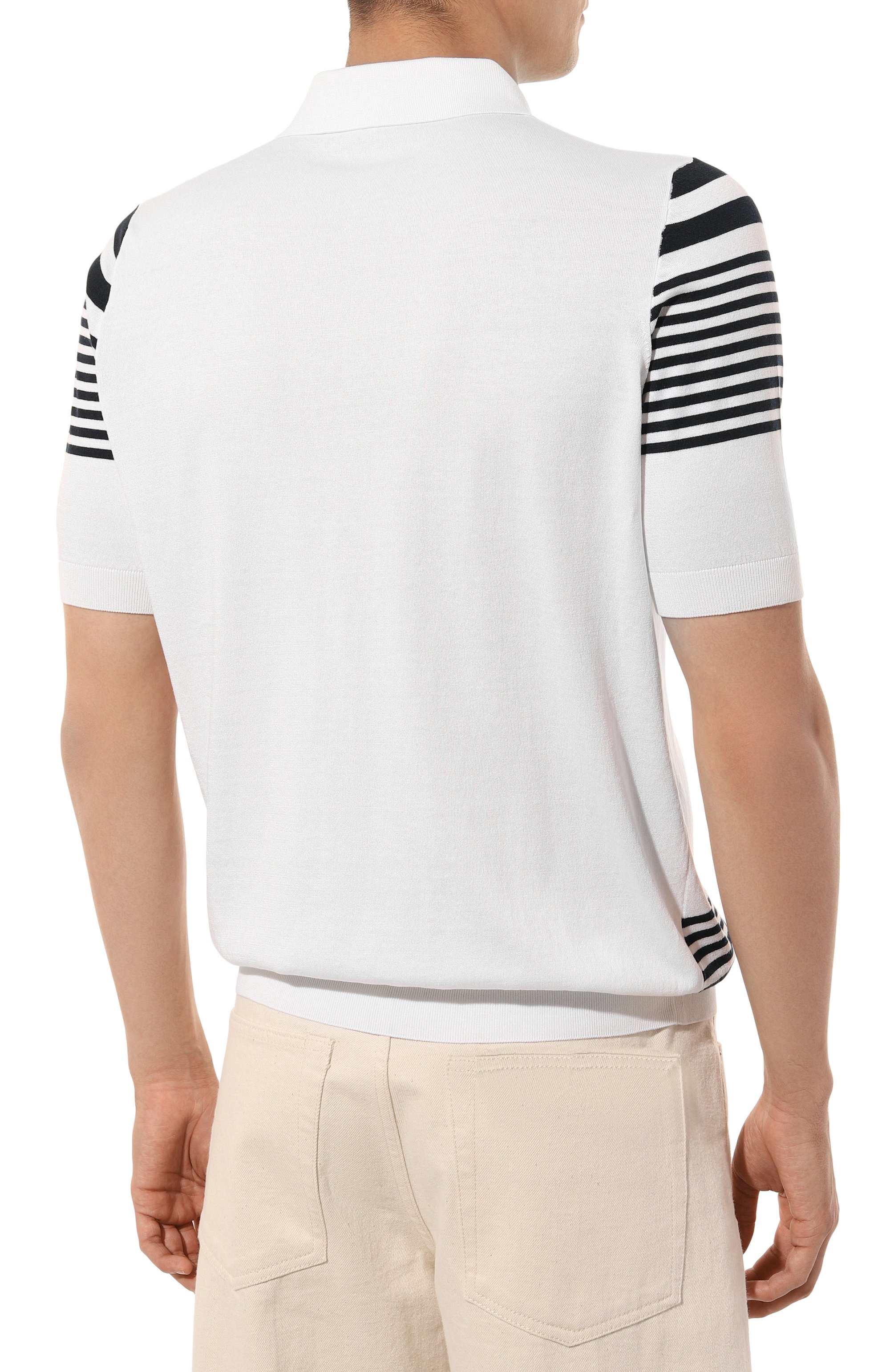 Поло из хлопка и шелка ZILLI, арт. KZP002M0142VYC000, фото 4